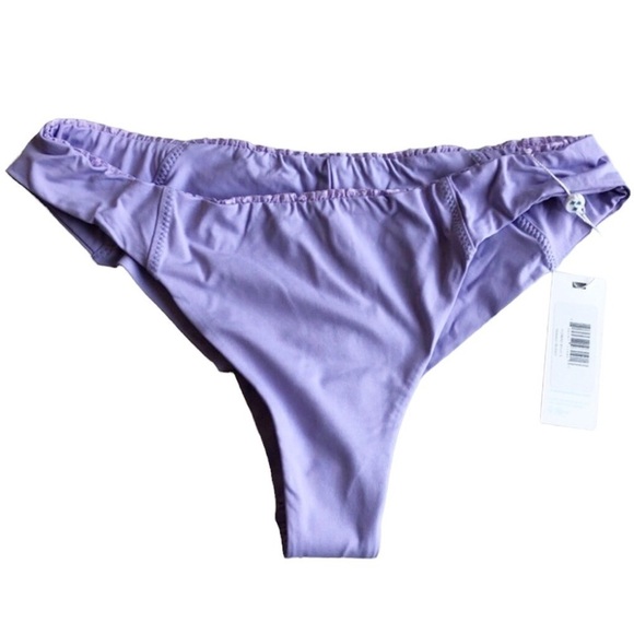 Frankie’s Bikinis Dawson Ruffle Cheeky Bikini Bottom Purple Size Large - Picture 3 of 8